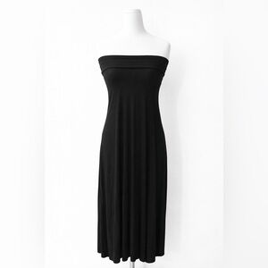 Forever 21 Bohemian strapless tube top maxi dress / long skirt black